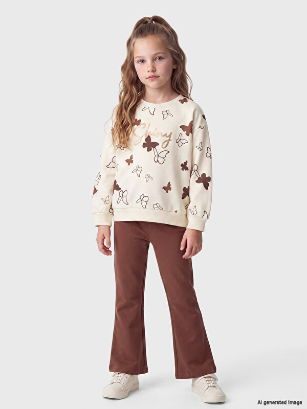 LCW Kids Girl Ecru Set