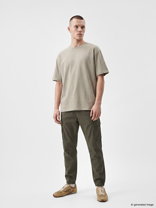 XSIDE Regular Fit Gabardine Men's Cargo Trousers