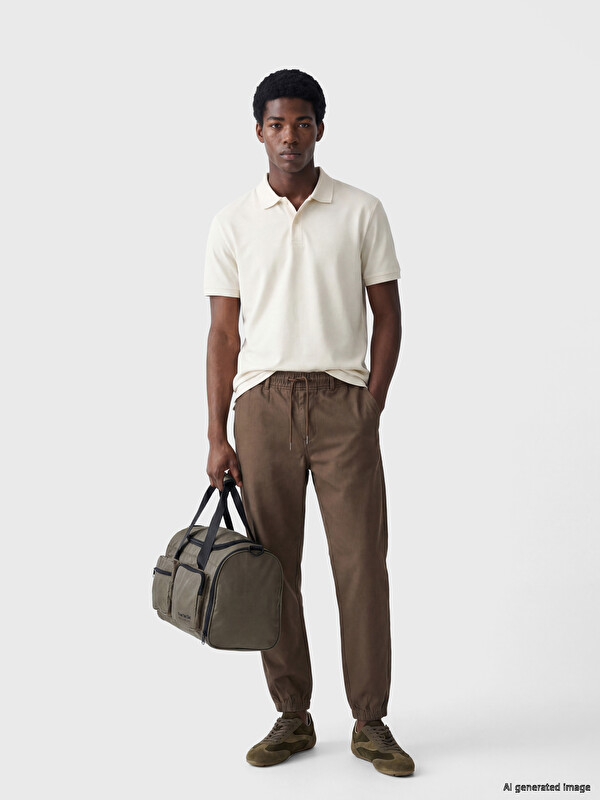 XSIDE Regular Fit gabardinske muške pantalone
