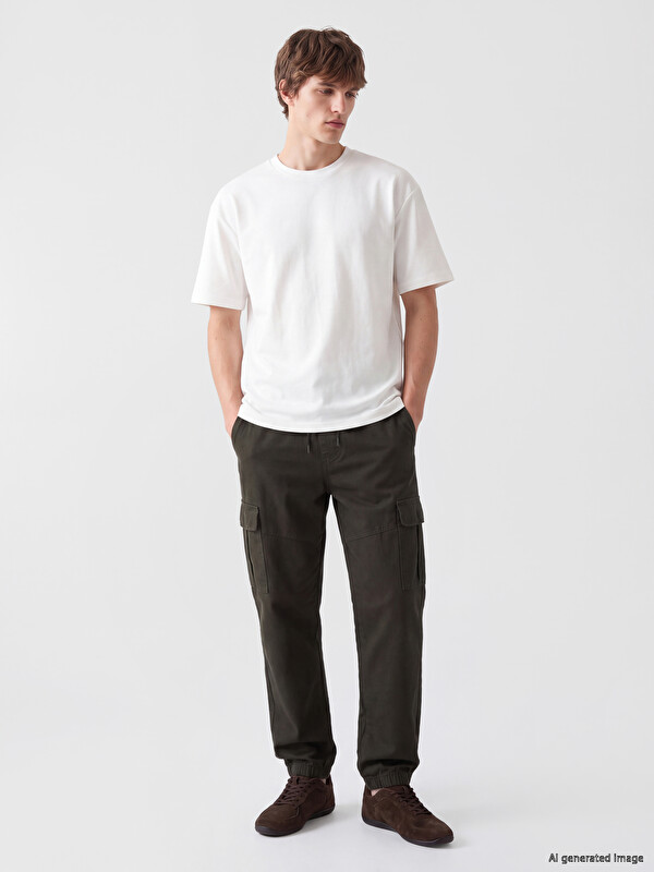 XSIDE Regular Fit Gabardin Erkek Kargo Pantolon