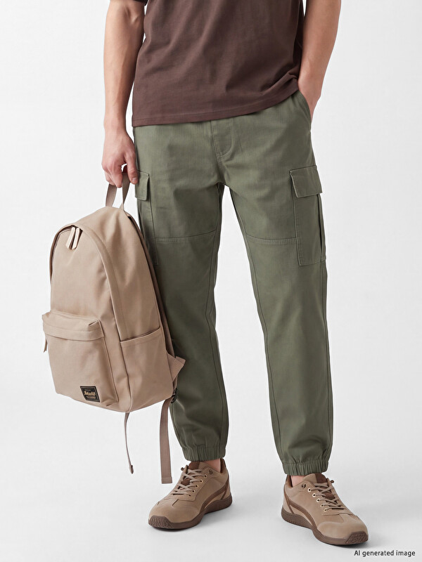 XSIDE Regular Fit Gabardine Men's Cargo Trousers