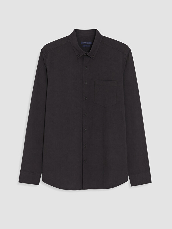 LCWAIKIKI Classic Man Brown Shirt