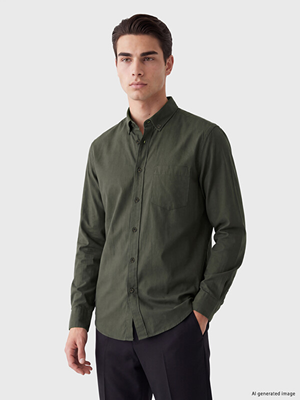 LCWAIKIKI Classic Regular Fit Poplin Erkek Gömlek