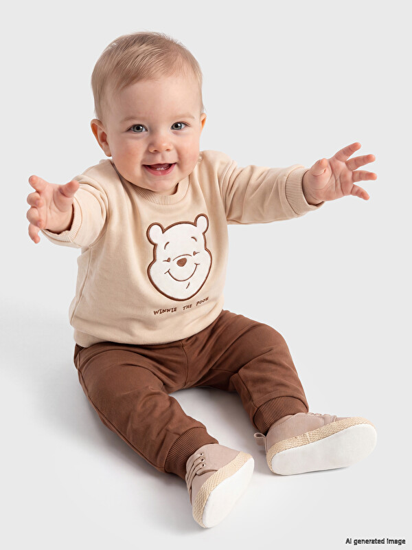 LCW baby Winnie the Pooh Nakışlı Erkek Bebek Takım
