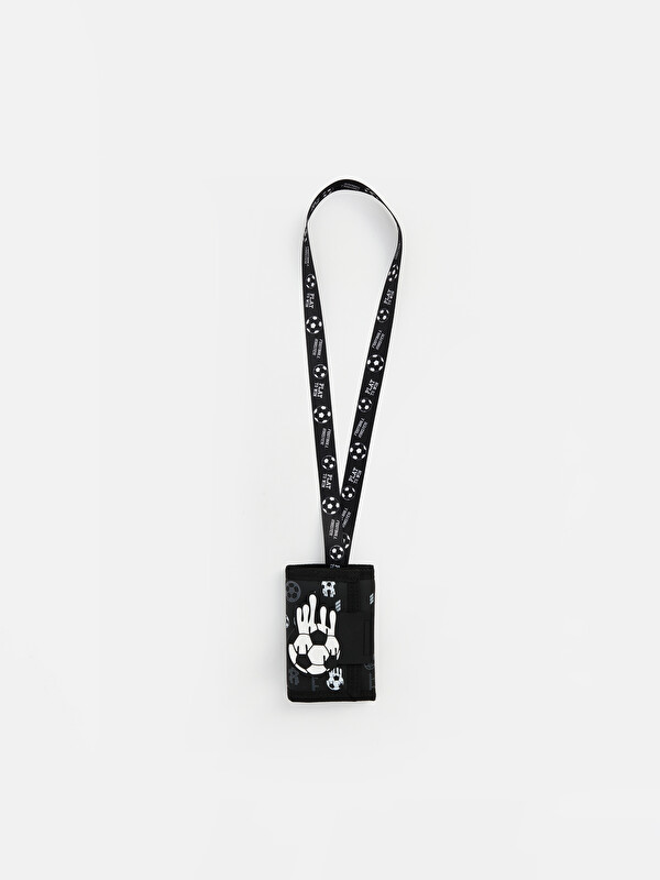 LCW ACCESSORIES Futbol Baskılı Boyun Askılı Erkek Çocuk Cüzdan