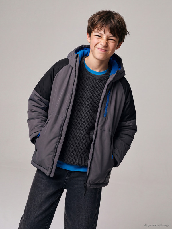 LCW Kids Su İtici Erkek Çocuk Şişme Mont
