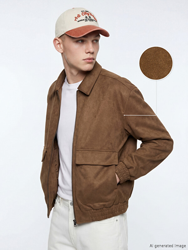XSIDE Relax Fit Men's Suede Jacket