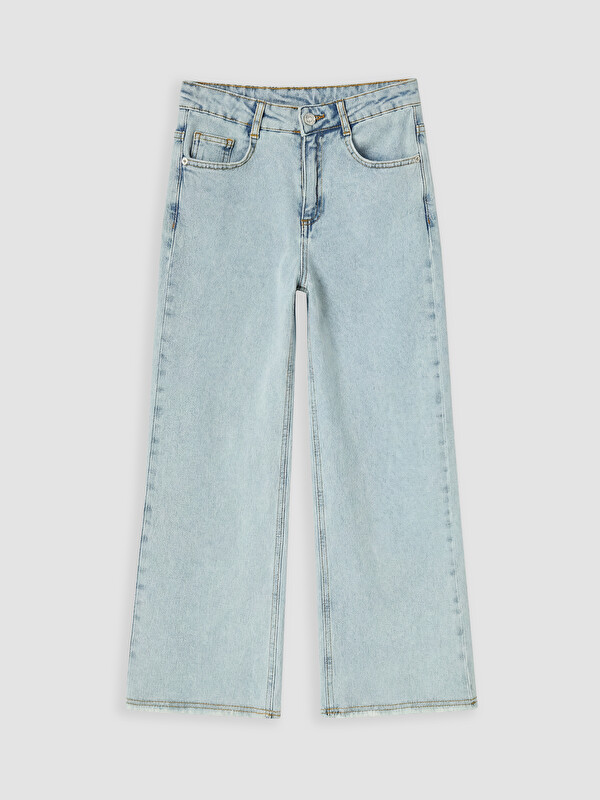 LCW Kids Wideleg Kız Çocuk Jean Pantolon