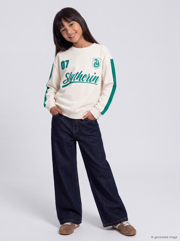 LCW Kids Wideleg Kız Çocuk Jean Pantolon