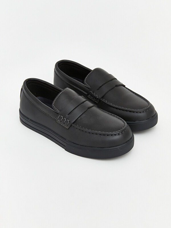 LCW STEPS Faux Leather Boys' Classic Shoes