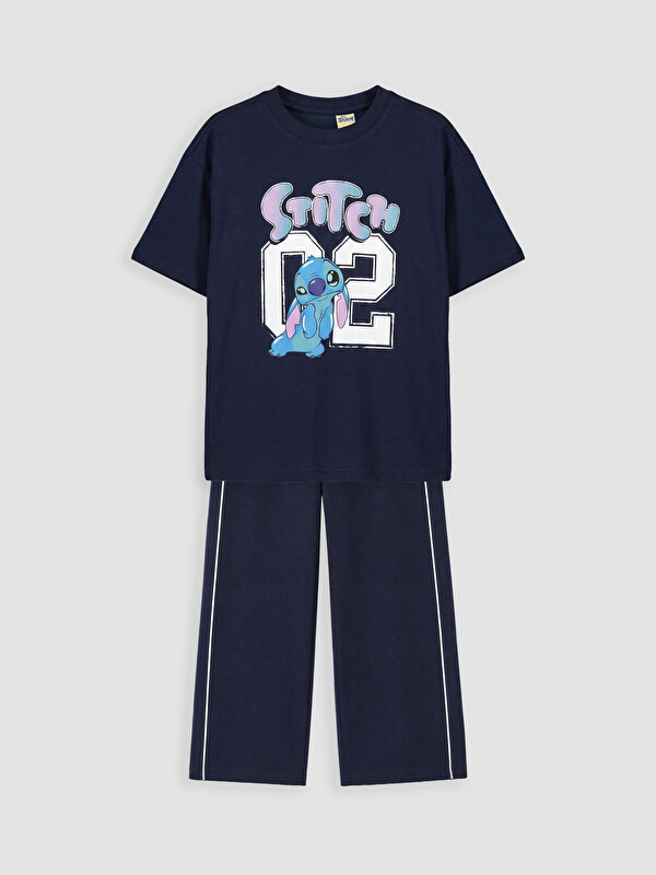 LCW Kids Stitch Printed Girls' Set