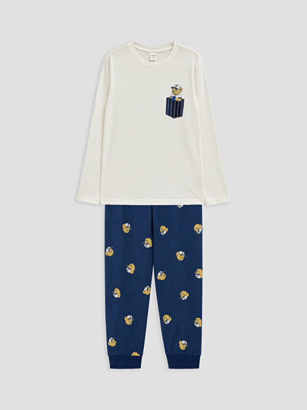 LCW Kids Crew Neck Men's Pyjamas Set