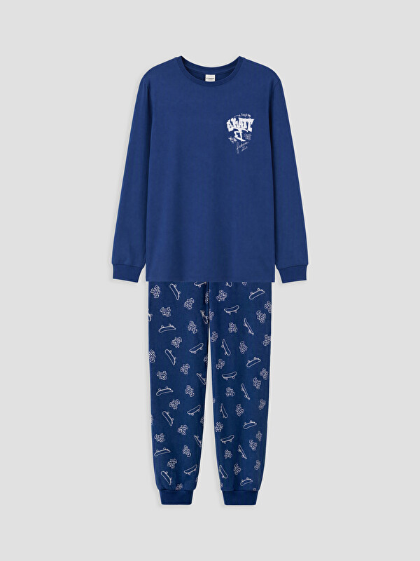 LCW Kids Crew Neck Boys' Pyjamas Set