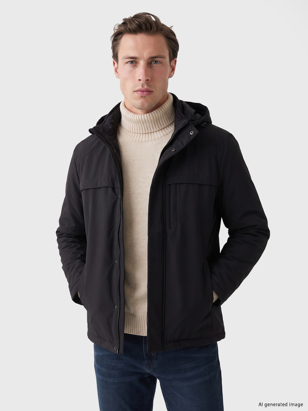 LCWAIKIKI Classic Regular Fit Dik Yaka Şişme Mont