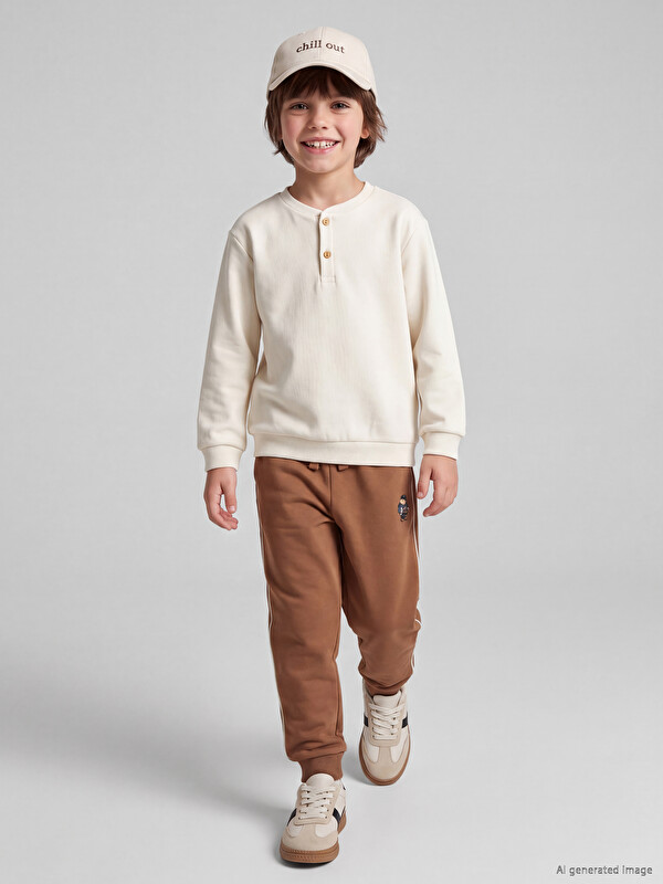LCW Kids Pantalon de survêtement jogger imprimé pour garçons