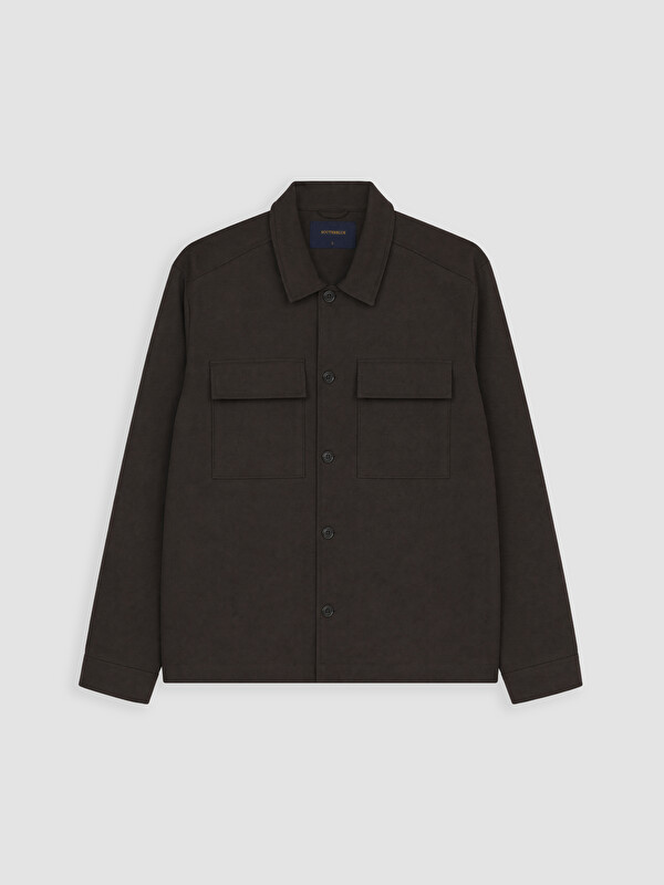 SOUTHBLUE Regular Fit Shirt Collar Men's Coat