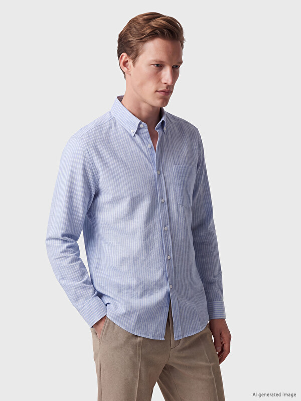 SOUTHBLUE Man Blue Shirt