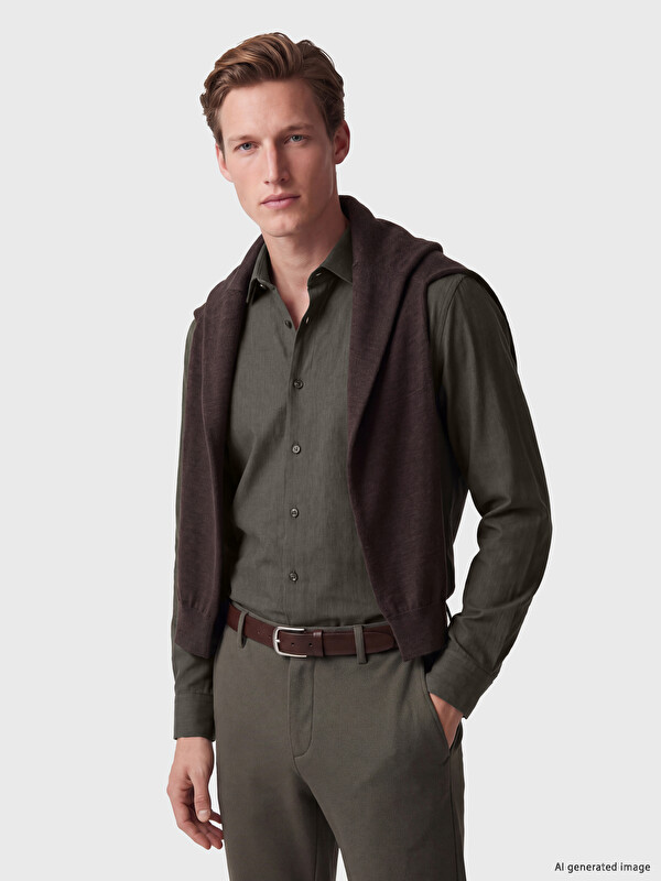 SOUTHBLUE Regular Fit Gabardin Erkek Gömlek