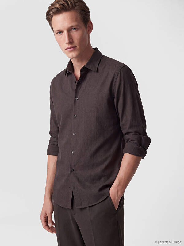 SOUTHBLUE Regular Fit Gabardin Erkek Gömlek