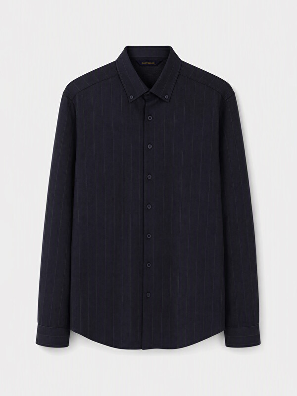 SOUTHBLUE Slim Fit Çizgili Erkek Gömlek