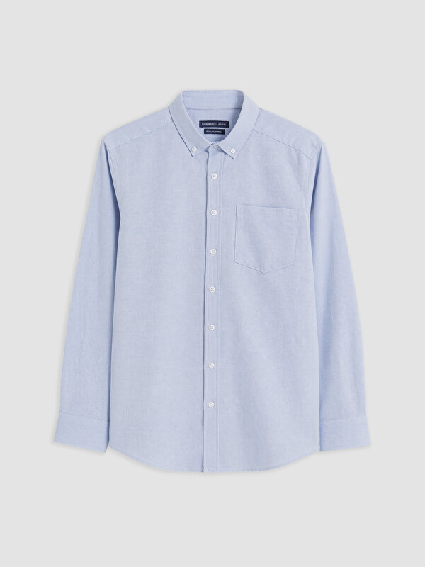 LCWAIKIKI Classic Regular Fit Dobby Men's Shirt