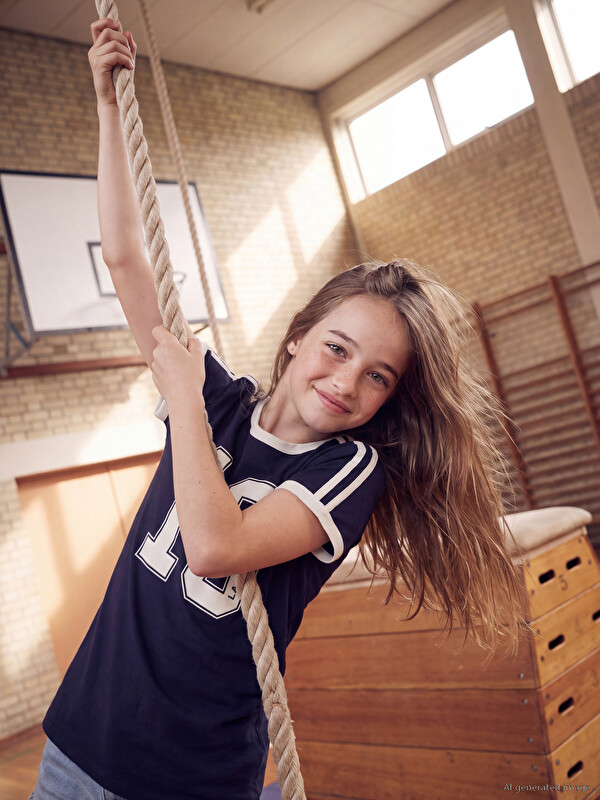 LCW Kids Crew Neck Printed Girls' T-Shirt