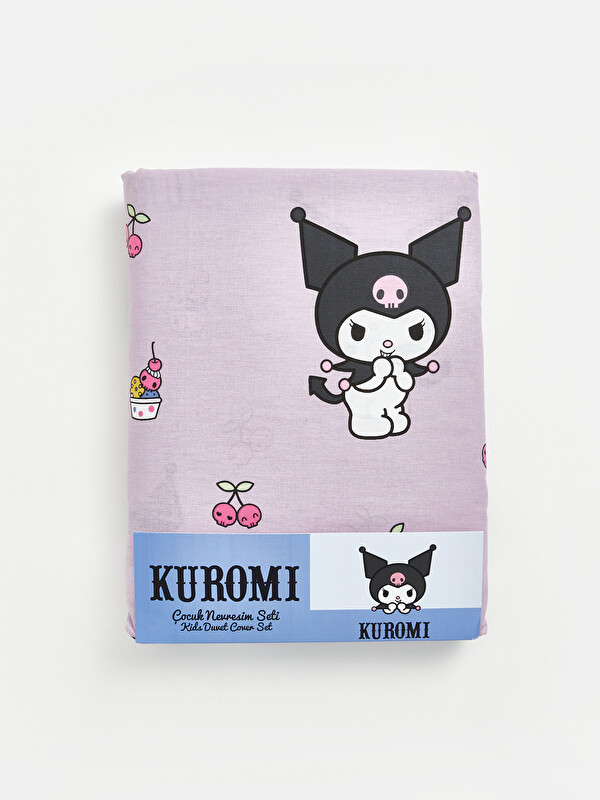 LCW HOME Печатен Комплет Навлака за Јорган за Девојчиња Kuromi за Единечен Кревет