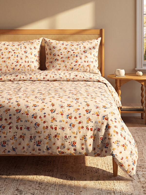 LCW HOME Set Husă de Pilotă Dublă cu Model Floral