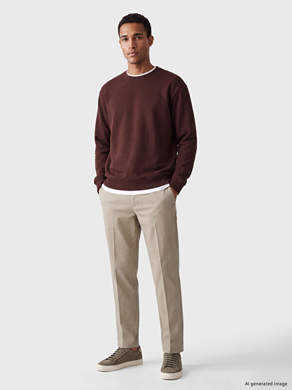 LCW Vision Crew Neck Men's Thick Sweatshirt
