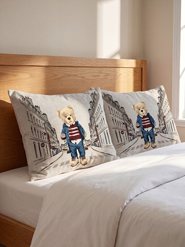 LCW HOME بیر تەدی چاپکراو بالیف کەیس ٢ پارچە 50x70 cm