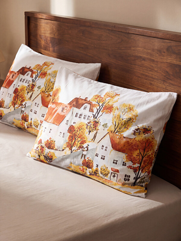 LCW HOME Feță de pernă din bumbac cu model, set de 2, 50x70 cm