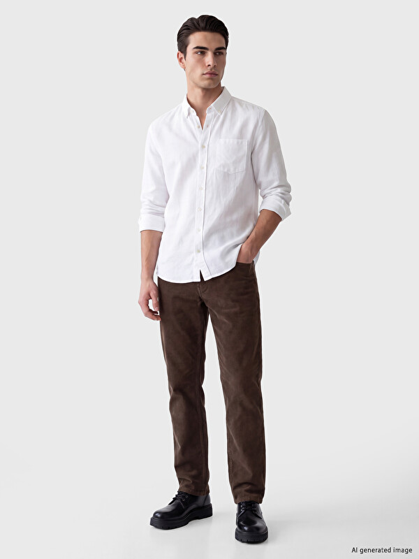 LCWAIKIKI Classic Regular Fit Velvet Men's Chino Trousers