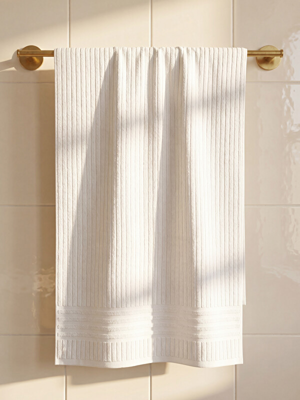 LCW HOME Ribbed Cotton Face Towel 50x80 cm