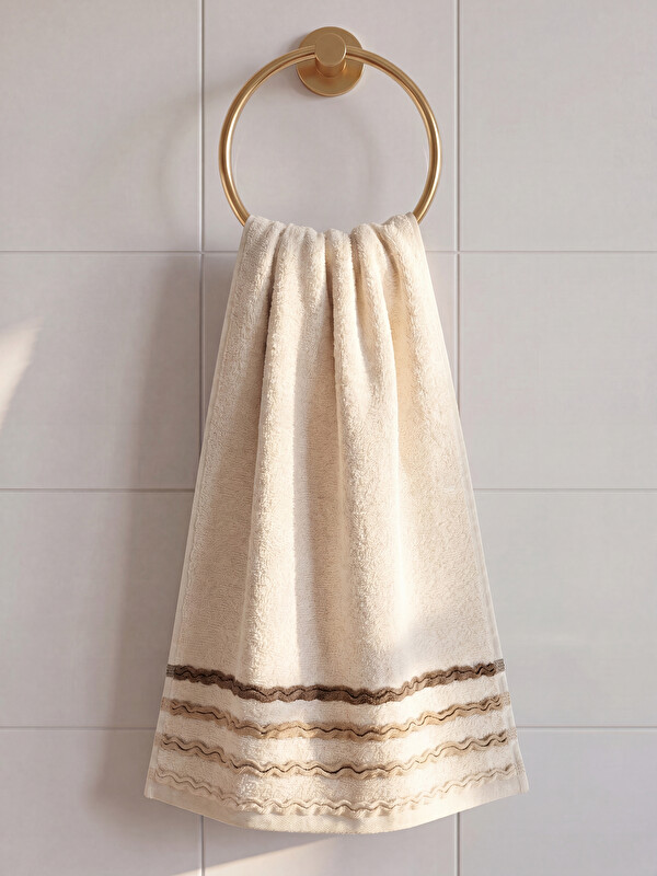 LCW HOME Striped Cotton Face Towel 50x80 cm