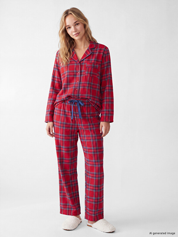 LCW DREAM Woman Red Pyjama Set