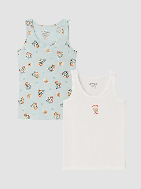 LCW Kids Crew Neck Boys' Vest 2 Pack