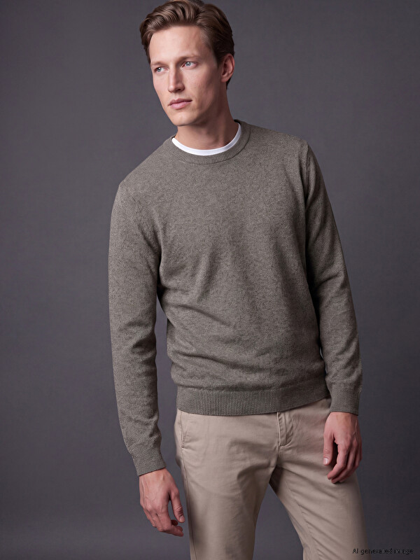 SOUTHBLUE Crew Neck Men's Knitwear Sweater