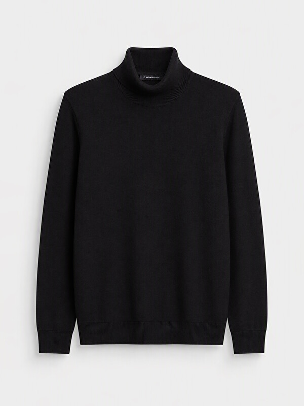 LCWAIKIKI Classic Pulover Tricotat Mock Neck Bărbați