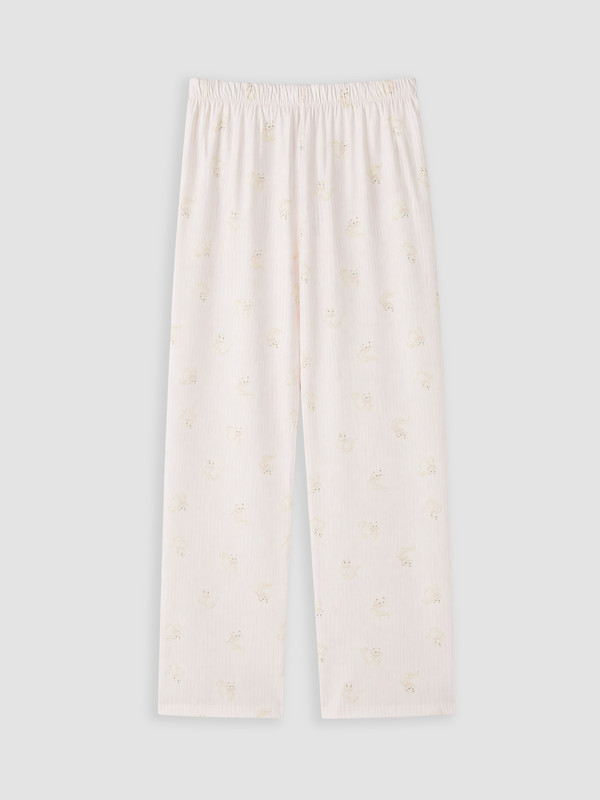 LCW DREAM Beli Lastikli Desenli Kadın Pijama Alt