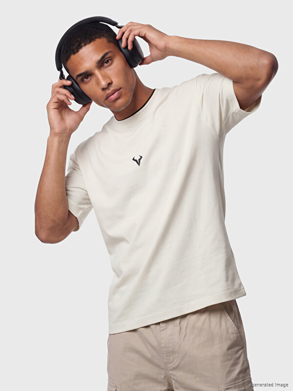 XSIDE ACTIVE Embroidered Crew Neck Men's T-Shirt