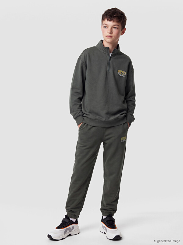 LCW Kids New York Embroidered Boys' Jogger Sweatpants