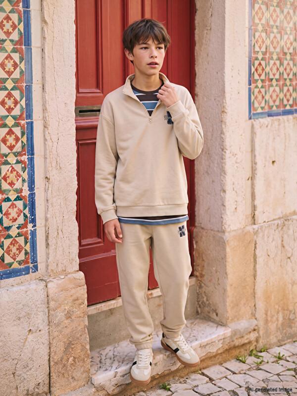 LCW Kids New York Embroidered Boys' Jogger Sweatpants