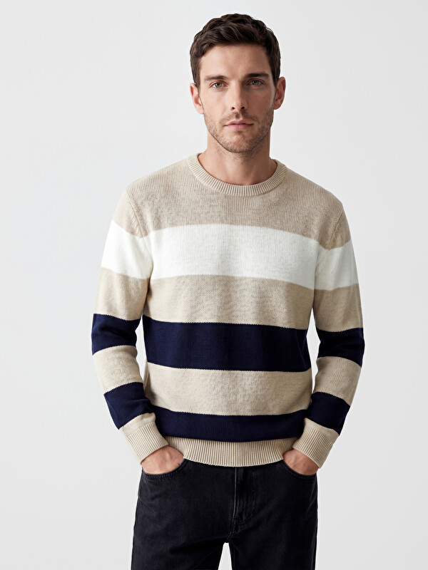 LCWAIKIKI Classic Pull-over Marine Homme