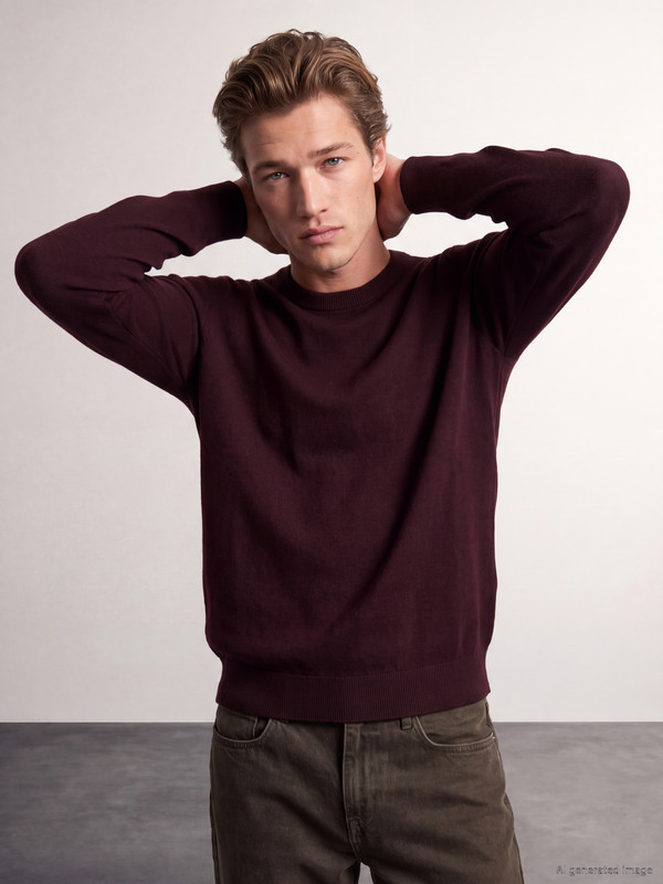 LCWAIKIKI Classic Crew Neck Men's Knitwear Sweater