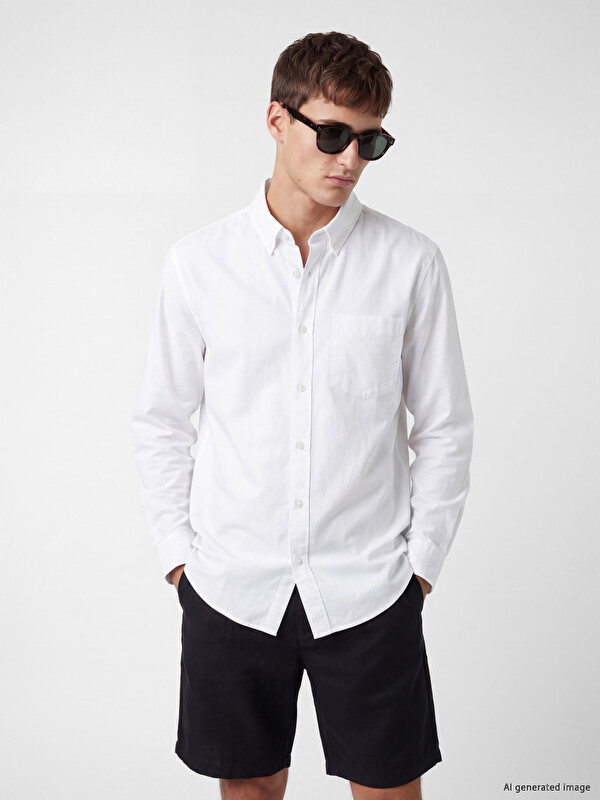 LCW Vision Regular Fit Oxford Men's Shirt