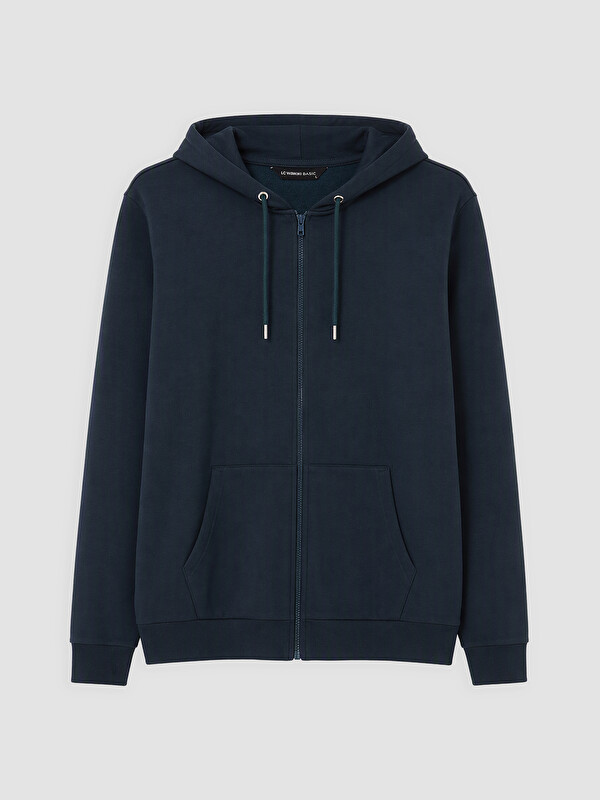 LCWAIKIKI Classic Hooded Men's Zip-Up Sweatshirt
