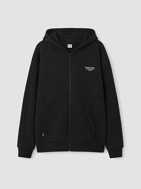 LCW Kids Kalın Erkek Çocuk Fermuarlı Sweatshirt