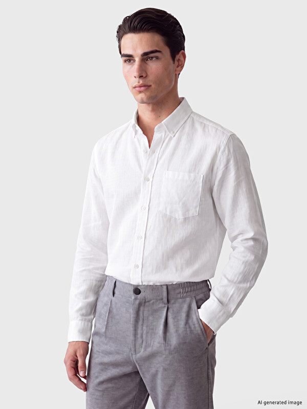 LCWAIKIKI Classic Regular Fit Poplin Men's Shirt
