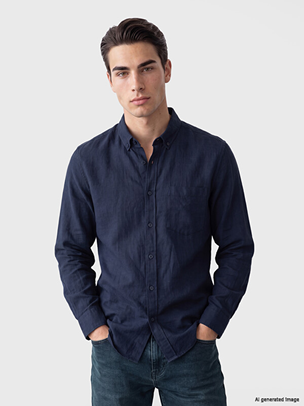 LCWAIKIKI Classic Regular Fit Poplin Men's Shirt