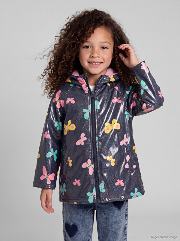 LCW Kids Girl Navy Coat